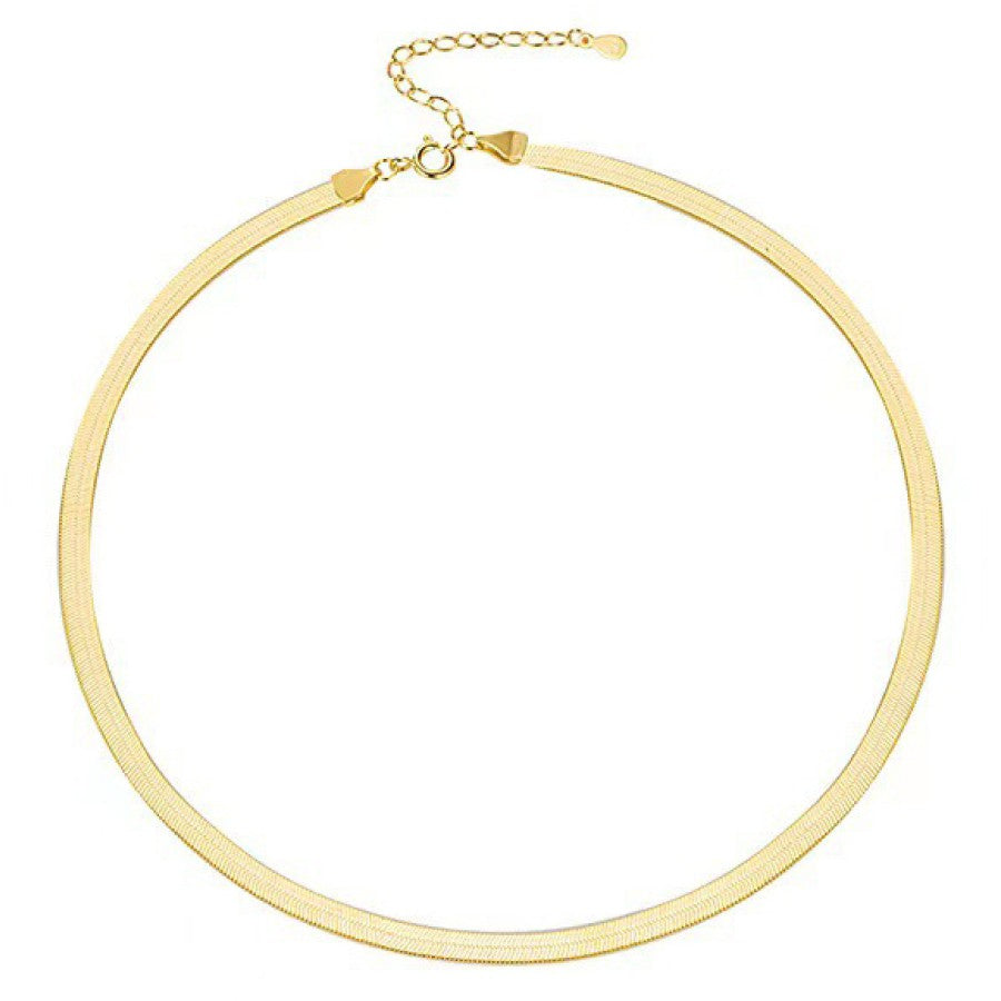 J-18K Gold Non-Tarnish Stainless Steel Necklace