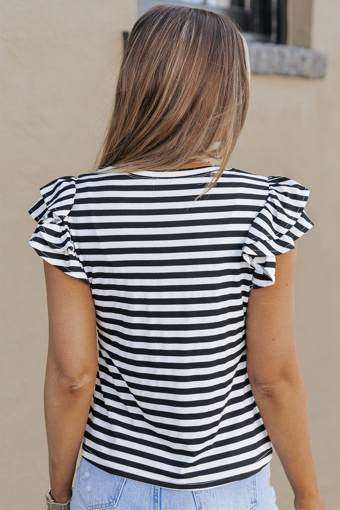 Bundle of Black and White Stripe Top