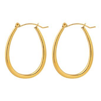 J-Waterproof 18K GOLD PLATED STAINLESS STEEL EARRINGS